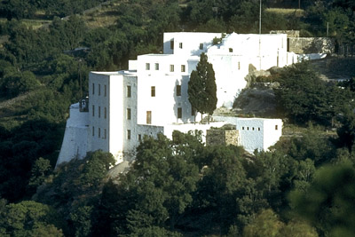 Patmos. Cave of the Apocalypse. Photo by Ferrell Jenkins. BiblicalStudies.info